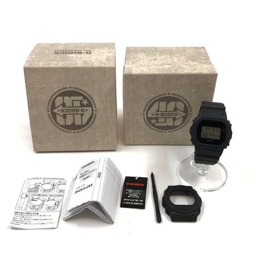 【中古美品】【メンズ】 G-SHOCK ジーショック 40TH ANNIVERSARY REMASTER BLACK DWE-5657RE-1JR 40周年記念 リマスターブラック デジタル 腕時計 196-251025-hn-05-fur カラー：ブラック 万代Net店