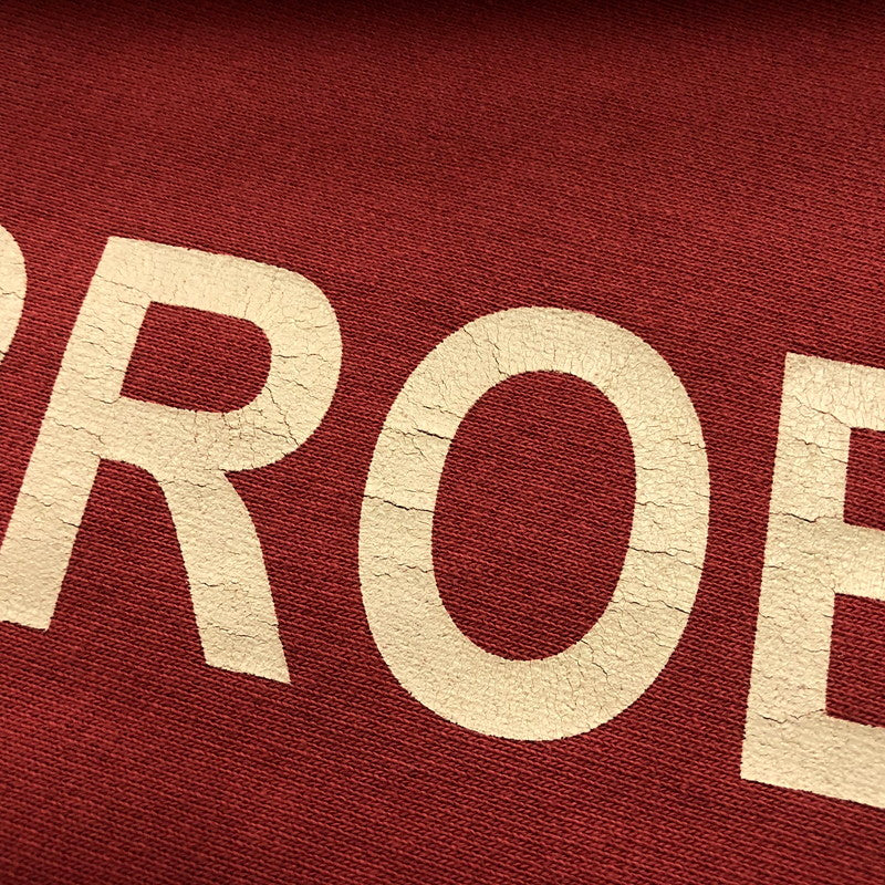 【中古品】【メンズ】  パーフェクトリブス × ア ラブ ムーブメント PERFECT RIBS×A LOVE MOVEMENT "NO PROBLEM & TAKE IT EASY"STRAIGHT WIDE PANTS ワイド パンツ ボトムス 151-240722-rk-1-tei サイズ：L カラー：レッド 万代Net店