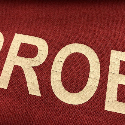 【中古品】【メンズ】  パーフェクトリブス × ア ラブ ムーブメント PERFECT RIBS×A LOVE MOVEMENT "NO PROBLEM & TAKE IT EASY"STRAIGHT WIDE PANTS ワイド パンツ ボトムス 151-240722-rk-1-tei サイズ：L カラー：レッド 万代Net店