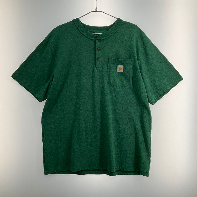 【中古品】【メンズ】 Carhartt カーハート 半袖Ｔシャツ 145-260322-SS-01-iwa サイズ：L カラー：グリーン 万代Net店