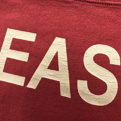 【中古品】【メンズ】  パーフェクトリブス × ア ラブ ムーブメント PERFECT RIBS×A LOVE MOVEMENT "NO PROBLEM & TAKE IT EASY"STRAIGHT WIDE PANTS ワイド パンツ ボトムス 151-240722-rk-1-tei サイズ：L カラー：レッド 万代Net店