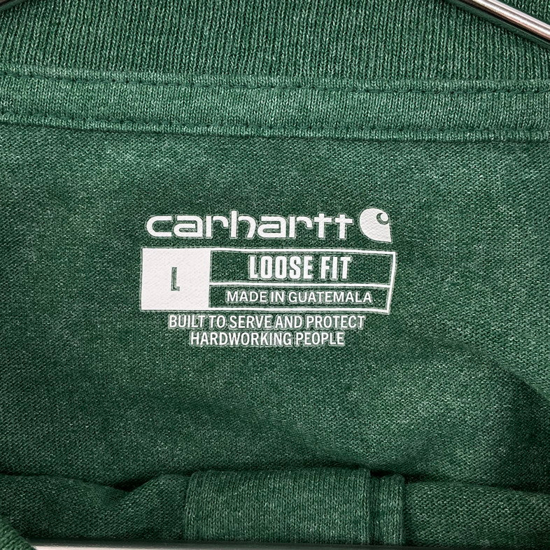 【中古品】【メンズ】 Carhartt カーハート 半袖Ｔシャツ 145-260322-SS-01-iwa サイズ：L カラー：グリーン 万代Net店