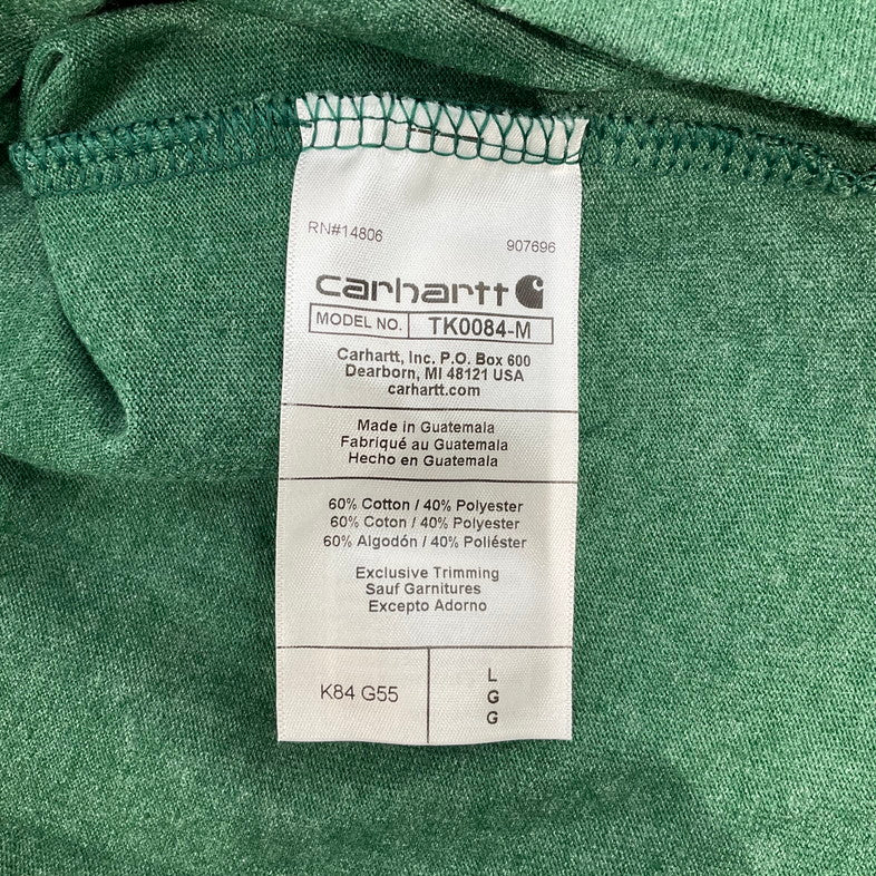 【中古品】【メンズ】 Carhartt カーハート 半袖Ｔシャツ 145-260322-SS-01-iwa サイズ：L カラー：グリーン 万代Net店