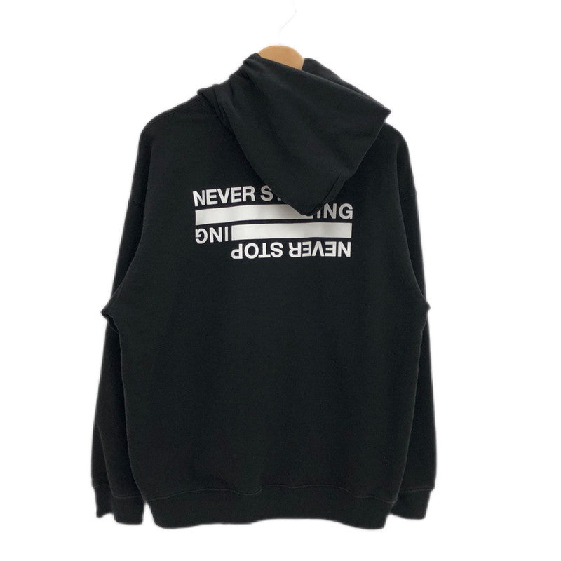 【中古品】【メンズ/レディース】 THE NORTH FACE ザ・ノースフェイス NEVER STOP ING HOODIE NT12443 ネバーストップアイエヌジーフーディ スウェット パーカー 長袖 トップス 148-250401-hn-01-fur サイズ：L カラー：ブラック 万代Net店