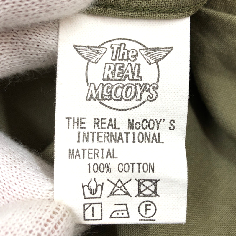 【現状渡し品】【メンズ】 THE REAL MCCOYS ザリアルマッコイズ NAVAL CLOTHING FACTORY LS SHIRT ネイバル クロージング ファクトリー 長袖シャツ カジュアルシャツ トップス 145-260910-hn-11-fur サイズ：15 カラー：オリーブ系 万代Net店