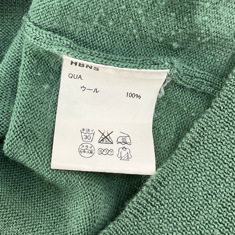 【中古品】【メンズ】 HBNS ニット 140-260322-SS-03-iwa サイズ：M カラー：グリーン 万代Net店