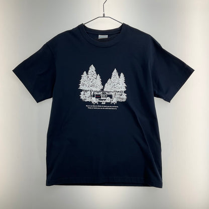 【中古品】【メンズ】 Columbia コロンビア 122 PM1811 ヤハラ フォレスト ショートスリーブ Tシャツ 144-260322-SS-04-iwa サイズ：L カラー：ネイビー 万代Net店