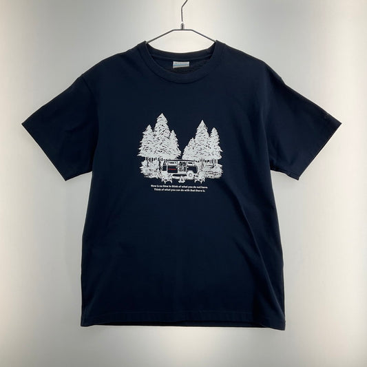 【中古品】【メンズ】 Columbia コロンビア 122 PM1811 ヤハラ フォレスト ショートスリーブ Tシャツ 144-260322-SS-04-iwa サイズ：L カラー：ネイビー 万代Net店