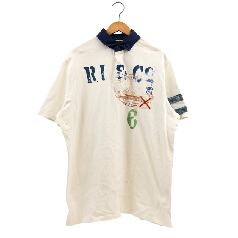 【ジャンク品】【メンズ】 Polo by Ralph Lauren ポロバイラルフローレン ラガーシャツ 半袖 トップス 145-260112-hn-02-fur サイズ：L カラー：マルチカラー 万代Net店