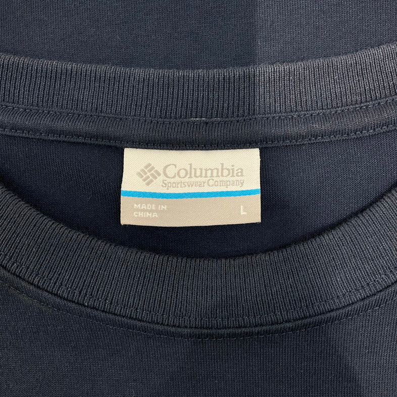 【中古品】【メンズ】 Columbia コロンビア 122 PM1811 ヤハラ フォレスト ショートスリーブ Tシャツ 144-260322-SS-04-iwa サイズ：L カラー：ネイビー 万代Net店