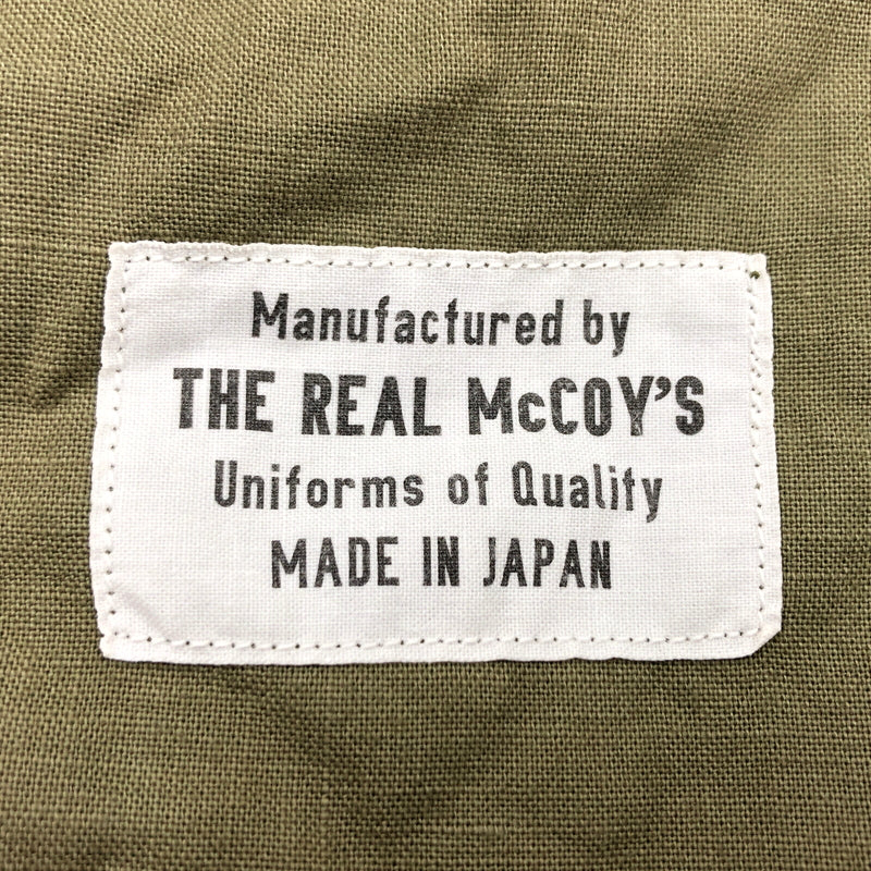 【現状渡し品】【メンズ】 THE REAL MCCOYS ザリアルマッコイズ NAVAL CLOTHING FACTORY LS SHIRT ネイバル クロージング ファクトリー 長袖シャツ カジュアルシャツ トップス 145-260910-hn-11-fur サイズ：15 カラー：オリーブ系 万代Net店