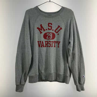 【中古品】【メンズ】 Champion チャンピオン C8-C024R M.S.U VARSITY スウェット 147-260322-SS-05-iwa サイズ：L カラー：グレー 万代Net店