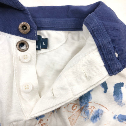 【ジャンク品】【メンズ】 Polo by Ralph Lauren ポロバイラルフローレン ラガーシャツ 半袖 トップス 145-260112-hn-02-fur サイズ：L カラー：マルチカラー 万代Net店