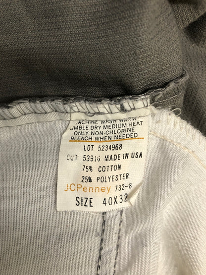 【中古品】【メンズ】 JCPenney ジェーシーペニー Straight Corduroy Pants 5234968 ストレート コーデュロイ パンツ ボトムス 157-260808-SH-08-hon サイズ：40×32 カラー：グレー 万代Net店