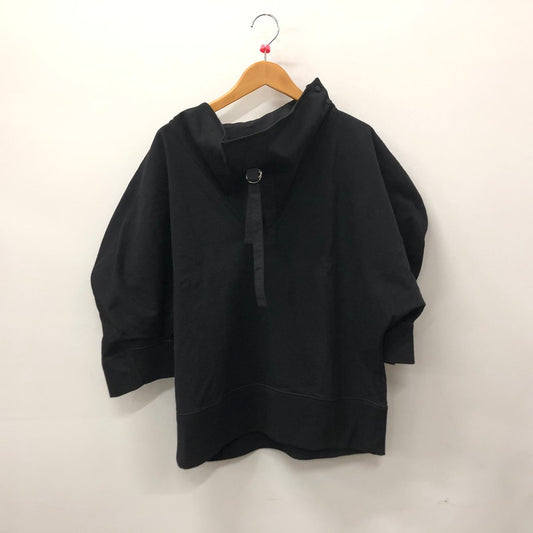 【中古品】【レディース】 BOTTEGAVENETA ボッテガヴェネタ EPBV-18-3137 MOCK NECK THREE-QUARTER SLEEVE SWEATSHIRT モックネック スウェット 7分丈 トップス 169-240410-ma-5-tei サイズ：42 カラー：ブラック 万代Net店