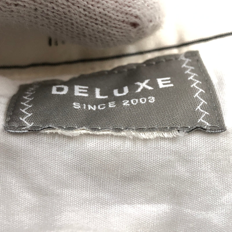 【現状渡し品】【メンズ】 DELUXE デラックス STRIPE COTTON LS SHIRT ストライプ コットン 長袖シャツ トップス 145-260912-hn-01-fur サイズ：M カラー：ホワイト 万代Net店