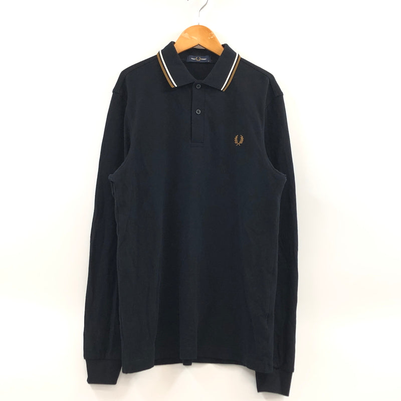 【中古品】【メンズ】 FRED PERRY フレッドペリー LS POLO SHIRT M3636 長袖 ポロシャツ トップス 141-260912-hn-02-fur サイズ：M カラー：ブラック 万代Net店