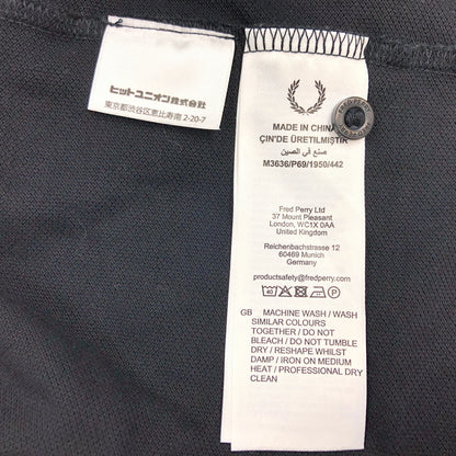 【中古品】【メンズ】 FRED PERRY フレッドペリー LS POLO SHIRT M3636 長袖 ポロシャツ トップス 141-260912-hn-02-fur サイズ：M カラー：ブラック 万代Net店