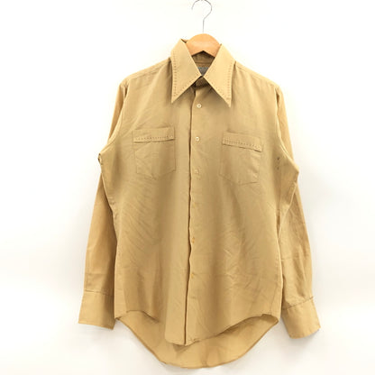 【中古品】【メンズ】 KMART ケーマート 70-80S LS SHIRT 韓国製 長袖シャツ カジュアルシャツ トップス 146-260912-hn-03-fur サイズ：不明 カラー：ベージュ 万代Net店