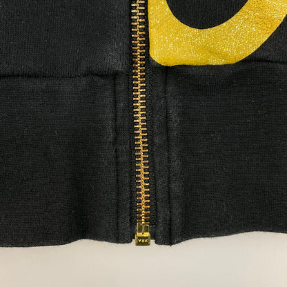 【中古品】【メンズ】 adidas アディダス ビッグロゴ金色　ジップアップパーカー 161-260322-SS-07-iwa サイズ：M カラー：ブラック 万代Net店
