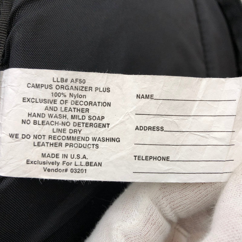 【ジャンク品】【メンズ/レディース】 L.L.Bean エルエルビーン バックパック リュックサック カバン 188-251026-hn-02-fur カラー：ブラック 万代Net店