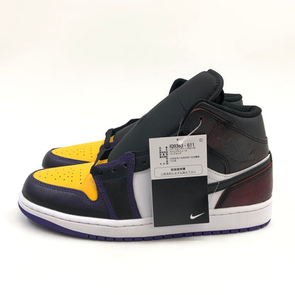 【中古美品】【メンズ】 NIKE ナイキ AIR JORDAN 1 MID “LA TO CHICAGO” IQ9383-611 エアジョーダン1 ミッド LA トゥ シカゴ スニーカー シューズ 靴 160-260624-hn-03-fur サイズ：27.0cm US9 カラー：ブラック/ホワイト/イエロー 万代Net店