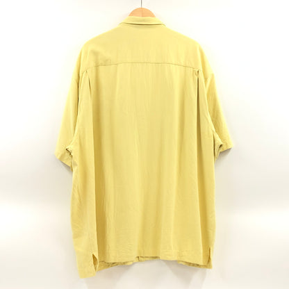 【中古品】【メンズ】 TOMMY BAHAMA トミーバハマ SILK SS SHIRT シルク 半袖シャツ カジュアルシャツ トップス 146-260912-hn-05-fur サイズ：XXL カラー：イエロー 万代Net店