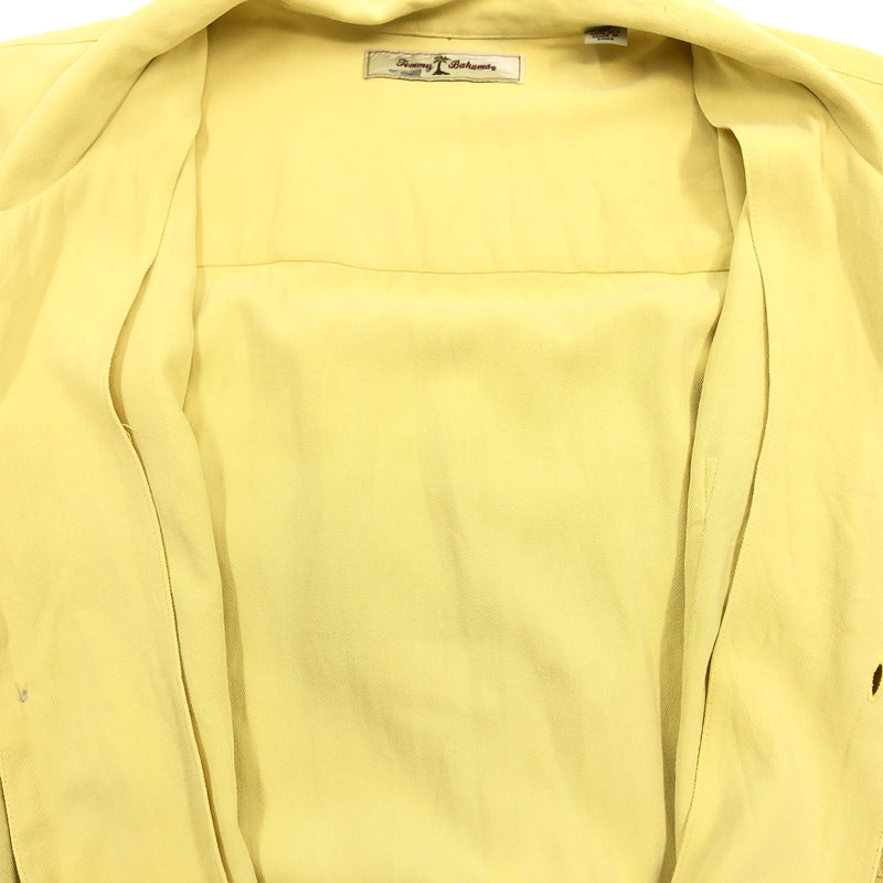 【中古品】【メンズ】 TOMMY BAHAMA トミーバハマ SILK SS SHIRT シルク 半袖シャツ カジュアルシャツ トップス 146-260912-hn-05-fur サイズ：XXL カラー：イエロー 万代Net店