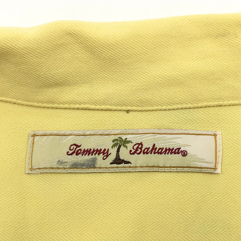 【中古品】【メンズ】 TOMMY BAHAMA トミーバハマ SILK SS SHIRT シルク 半袖シャツ カジュアルシャツ トップス 146-260912-hn-05-fur サイズ：XXL カラー：イエロー 万代Net店