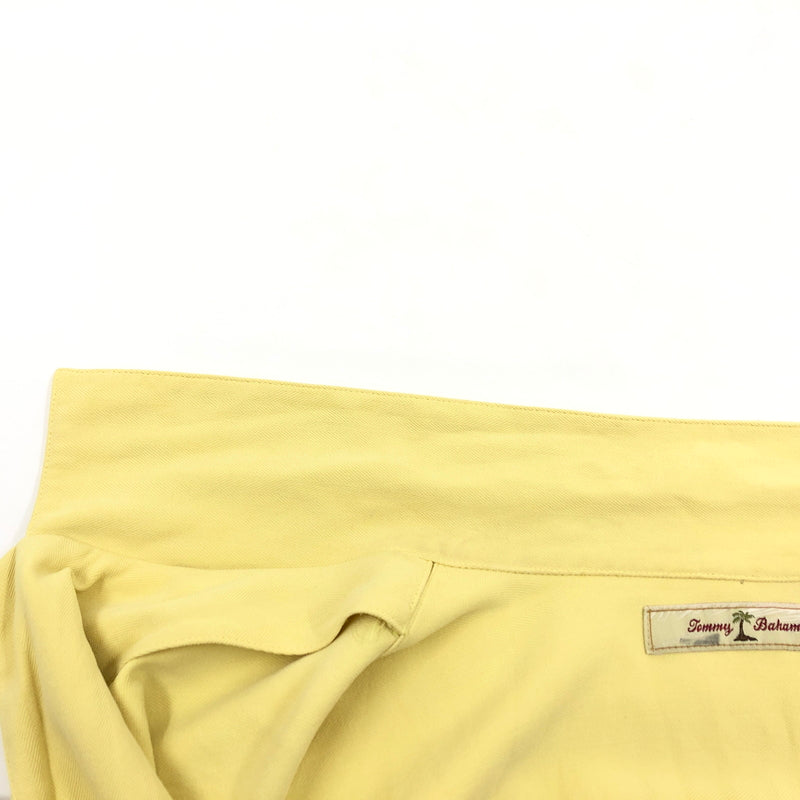 【中古品】【メンズ】 TOMMY BAHAMA トミーバハマ SILK SS SHIRT シルク 半袖シャツ カジュアルシャツ トップス 146-260912-hn-05-fur サイズ：XXL カラー：イエロー 万代Net店