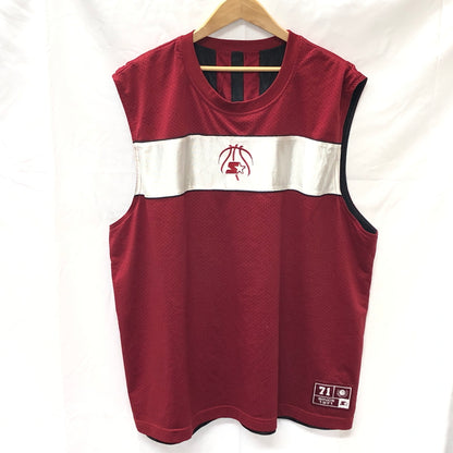 【中古品】【メンズ】 STARTER スターター REVERSIBLE CENTER LOGO TANK TOP リバーシブル センターロゴ タンクトップ トップス 146-260624-hn-04-fur サイズ：不明 カラー：レッド/ブラック 万代Net店