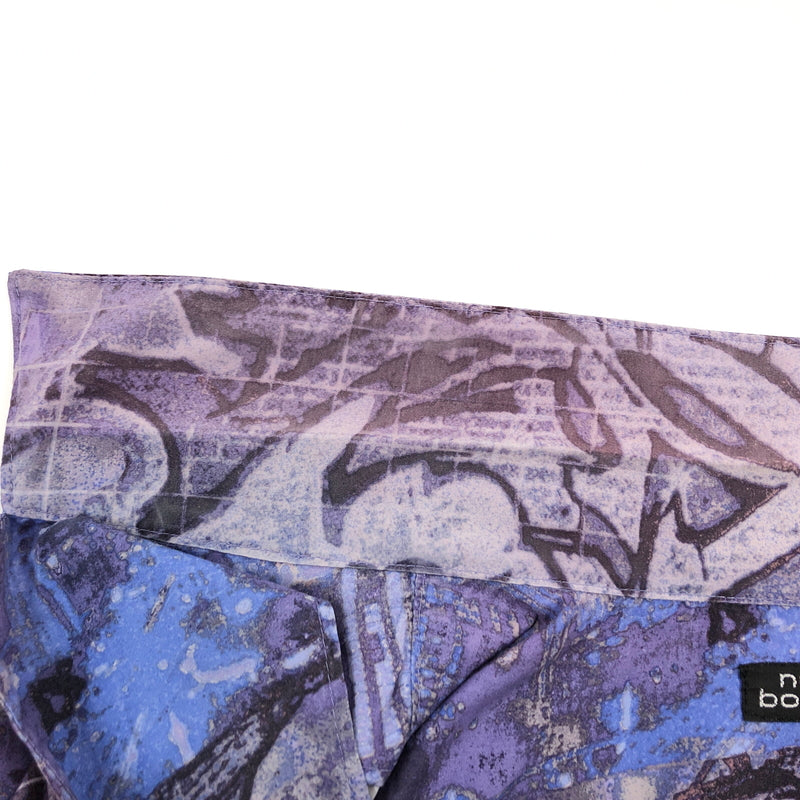 【中古品】【メンズ】 NO BOUNDARIES ノーバウンダリーズ DESIGN SS SHIRT デザイン 半袖シャツ カジュアルシャツ トップス 146-260912-hn-06-fur サイズ：2XL カラー：パープル 万代Net店