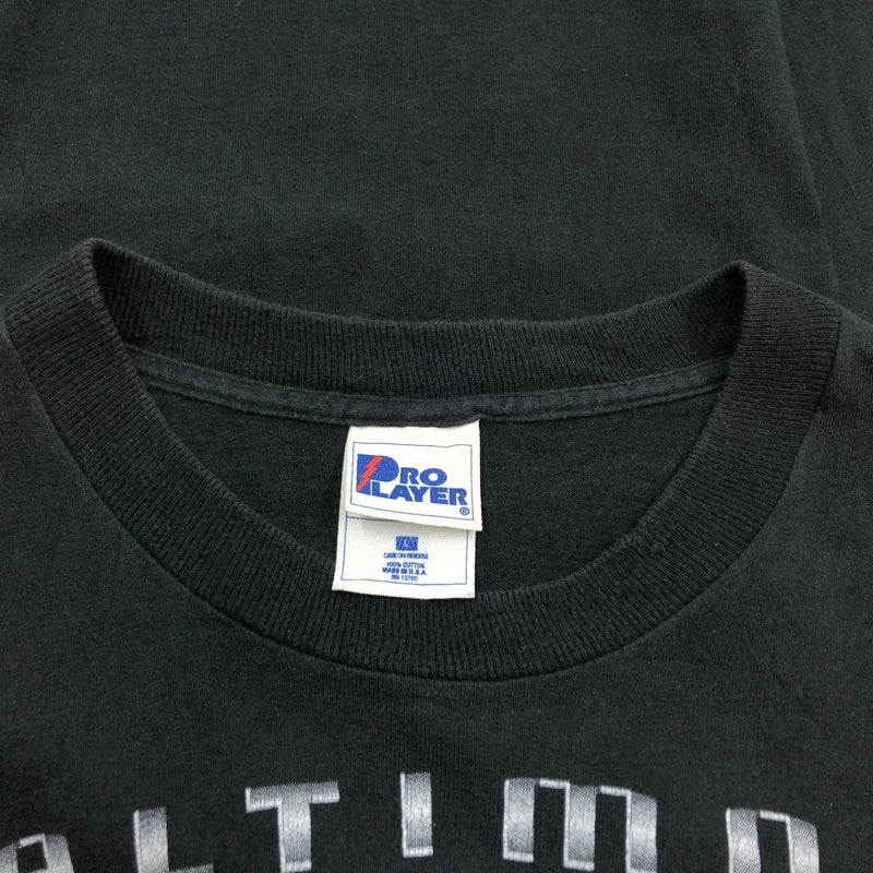 【中古品】【メンズ】 PRO PLAYER プロプレイヤー 90S BALTIMORE RAVENS FOOTBALL S/S TEE 半袖Tシャツ トップス 146-260624-hn-06-fur サイズ：L カラー：ブラック 万代Net店