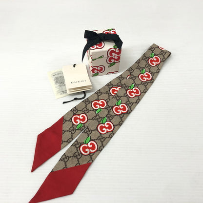 【中古品】GUCCI グッチ 627485 3G001 SILK NECK BOW シルク ネックボウ スカーフ 183-231102-183-231102-ma-10-tei-tei カラー：総柄 万代Net店