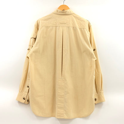 【中古品】【メンズ】 EXOFFICIO エクスオフィシオ LS FISHING SHIRT 長袖 フィッシングシャツ カジュアルシャツ トップス 146-260912-hn-08-fur サイズ：L カラー：ベージュ系 万代Net店