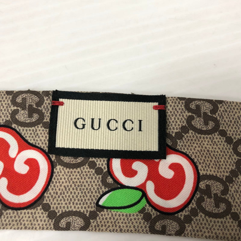 【中古品】GUCCI グッチ 627485 3G001 SILK NECK BOW シルク ネックボウ スカーフ 183-231102-183-231102-ma-10-tei-tei カラー：総柄 万代Net店