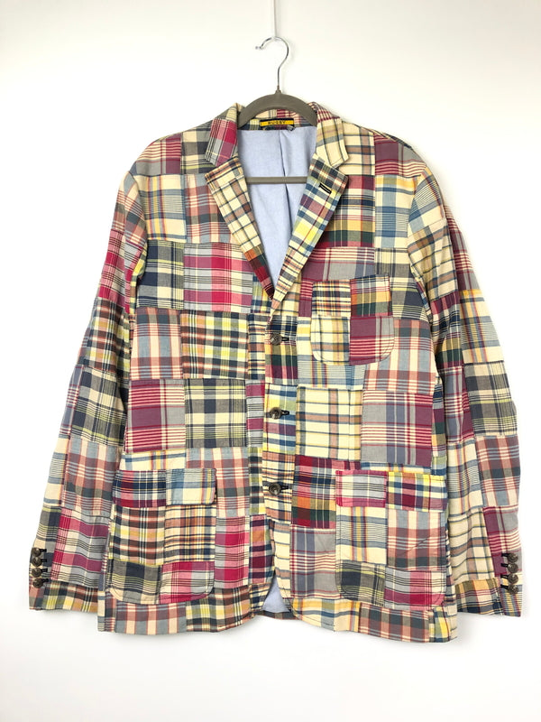 【中古品】【メンズ】 POLO RUGBY ポロ・ラグビー パッチワーク テーラードジャケット ライトアウター 147-260818-AS-7-hon サイズ：L カラー：マルチカラー 万代Net店