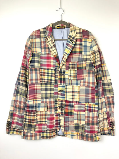 【中古品】【メンズ】 POLO RUGBY ポロ・ラグビー パッチワーク テーラードジャケット ライトアウター 147-260818-AS-7-hon サイズ：L カラー：マルチカラー 万代Net店