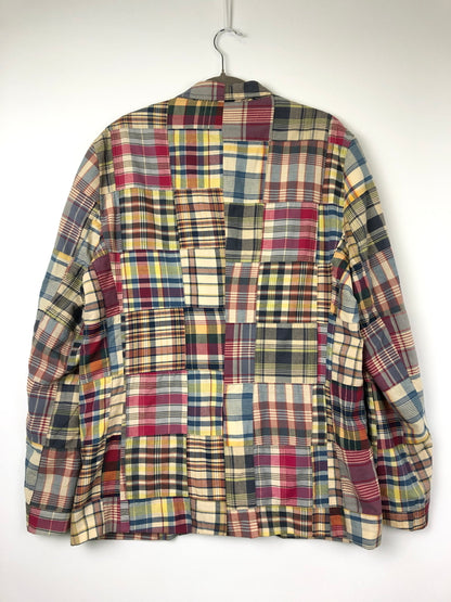 【中古品】【メンズ】 POLO RUGBY ポロ・ラグビー パッチワーク テーラードジャケット ライトアウター 147-260818-AS-7-hon サイズ：L カラー：マルチカラー 万代Net店