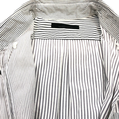 【中古品】【メンズ】 AMERICAN RAG CIE アメリカンラグシー ストライプシャツ カジュアルシャツ 半袖 トップス 147-251026-hn-05-fur サイズ：1 カラー：グレー/ホワイト系 万代Net店