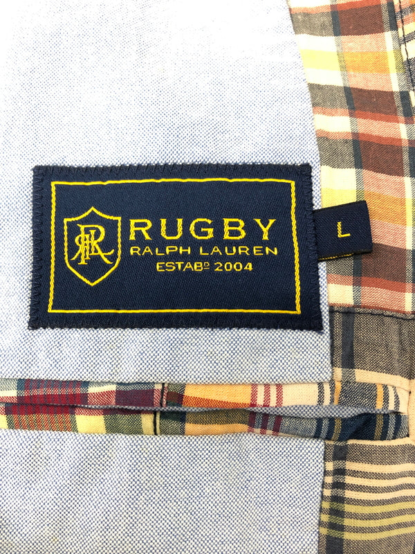 【中古品】【メンズ】 POLO RUGBY ポロ・ラグビー パッチワーク テーラードジャケット ライトアウター 147-260818-AS-7-hon サイズ：L カラー：マルチカラー 万代Net店