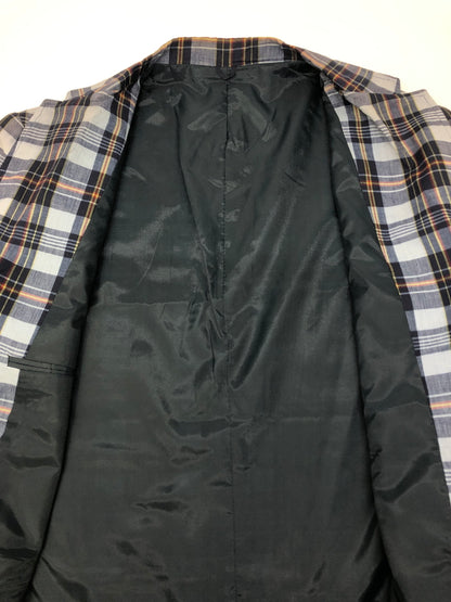 【中古品】【メンズ】 USED チェックテーラードジャケット ライトアウター ヴィンテージ 145-260818-AS-8-hon サイズ：下記参照 カラー：ネイビー計 万代Net店