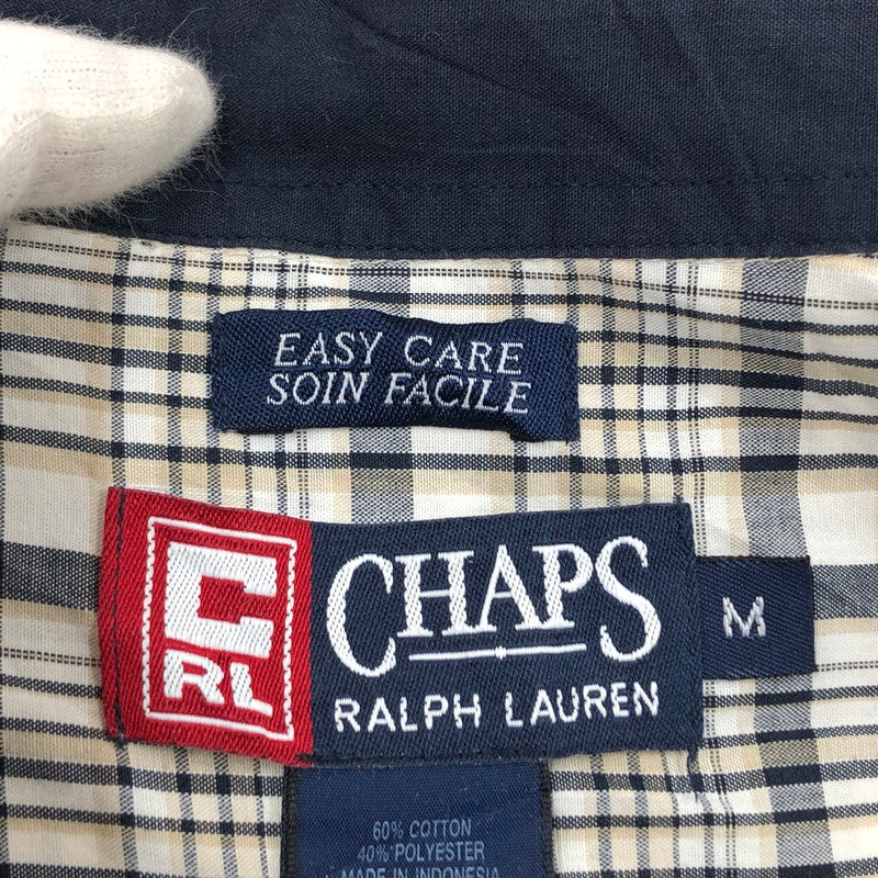 【現状渡し品】【メンズ】 CHAPS RALPH LAUREN チャップス ラルフローレン 半袖チェックシャツ カジュアルシャツ トップス 146-251026-hn-06-fur サイズ：M カラー：マルチカラー 万代Net店
