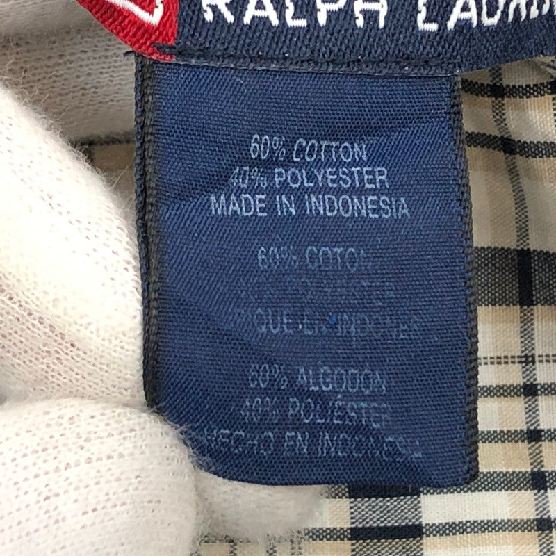 【現状渡し品】【メンズ】 CHAPS RALPH LAUREN チャップス ラルフローレン 半袖チェックシャツ カジュアルシャツ トップス 146-251026-hn-06-fur サイズ：M カラー：マルチカラー 万代Net店