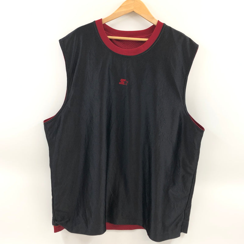 【中古品】【メンズ】 STARTER スターター REVERSIBLE CENTER LOGO TANK TOP リバーシブル センターロゴ タンクトップ トップス 146-260624-hn-04-fur サイズ：不明 カラー：レッド/ブラック 万代Net店