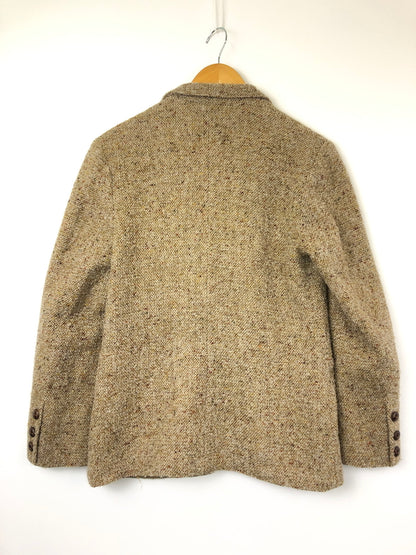 【現状渡し品】【メンズ】 USED くるみボタン ツイード テーラードジャケット アウター 147-260818-AS-9-hon サイズ：42 カラー：ベージュ 万代Net店