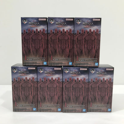【中古美品】 一番くじ 進撃の巨人～地鳴らし～ I賞 地鳴らしフィギュア 7箱セット 052-260512-yk-05-tag 万代Net店