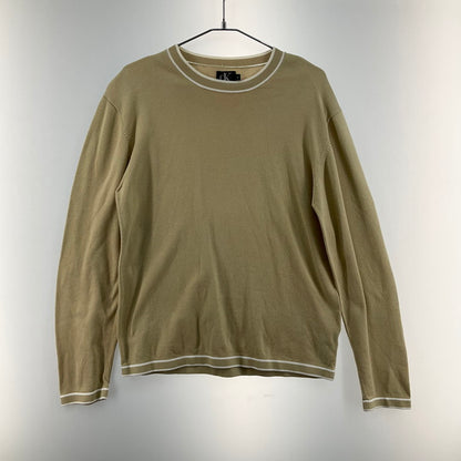 【中古品】【メンズ】 CK CALVIN KLEIN 494089 セーター 141-260324-SS-03-iwa サイズ：M カラー：ベージュ 万代Net店