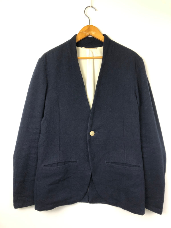 【中古品】【メンズ】 NO CONTROL AIR ノーコントロールエアー LINEN WOOL TAILORED JACKET リネンウールテーラードジャケット ライトアウター 140-260818-AS-10-hon サイズ：48 カラー：ネイビー 万代Net店
