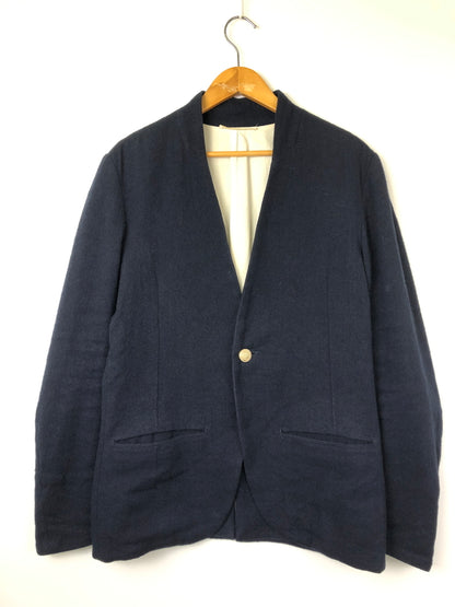 【中古品】【メンズ】 NO CONTROL AIR ノーコントロールエアー LINEN WOOL TAILORED JACKET リネンウールテーラードジャケット ライトアウター 140-260818-AS-10-hon サイズ：48 カラー：ネイビー 万代Net店